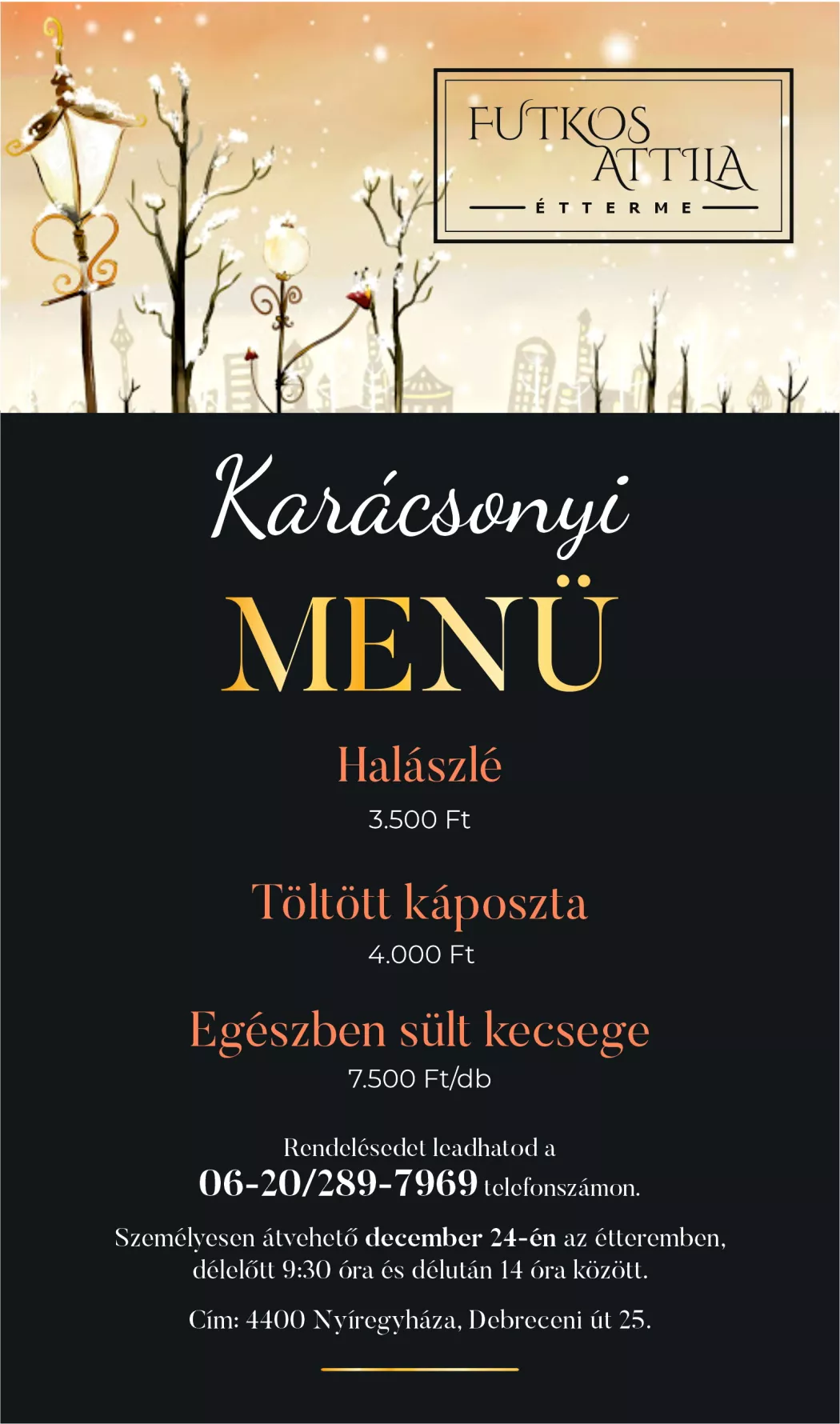 kar&aacute;csonyi hal&aacute;szl&eacute; men&uuml; 2024